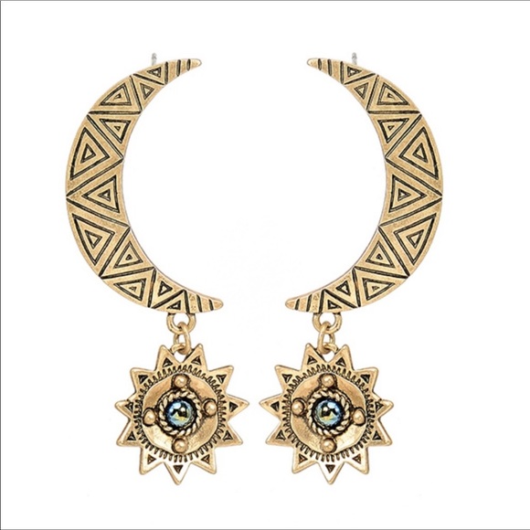 BOGO Moon Goddess Stud Earrings - Picture 3 of 7